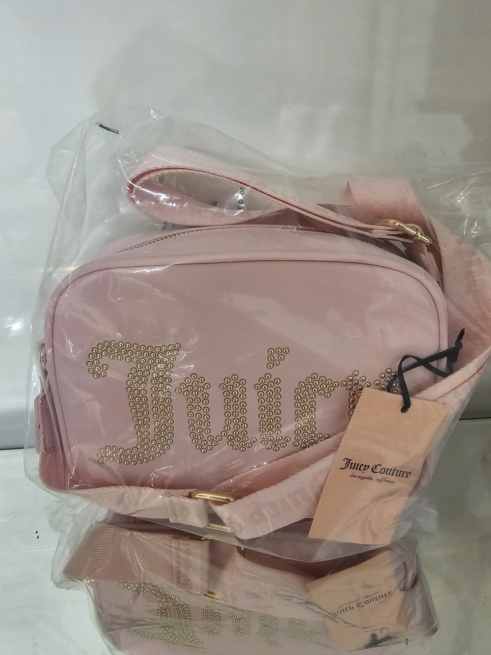 Juicy Couture Pink Logo Crossbody Bag